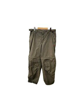 Vintage Y2K Old Navy Baggy Convertible Pants Mens Large Olive Green Army Skater